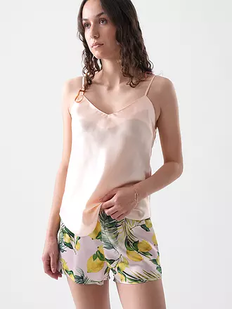 EVA BITZER | Top en soie champagne | rosa
